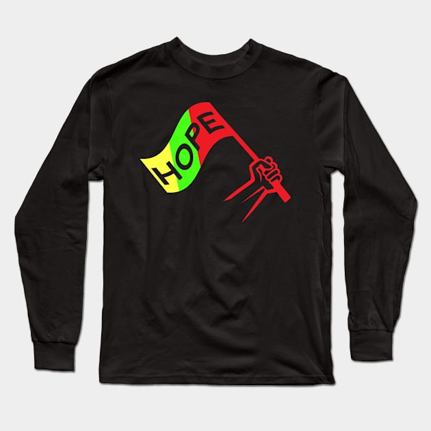 Colorful Flag of Hope Long Sleeve T-Shirt by jazzworldquest